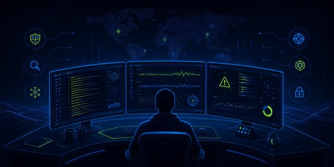 Cover artwork for SOC Analyst Level 1: Blue Team Fundamentals, a beginner-level Cybersecurity course with 12 modules and 18 hands-on labs.